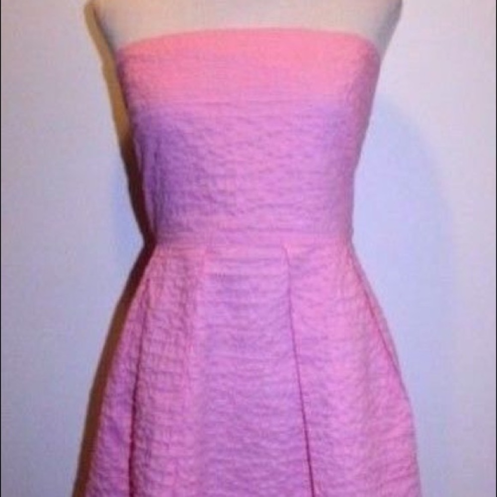 ๐ฅ J Crew Textured Strapless Summer Dress ๐ฅ - Picture 3 of 8